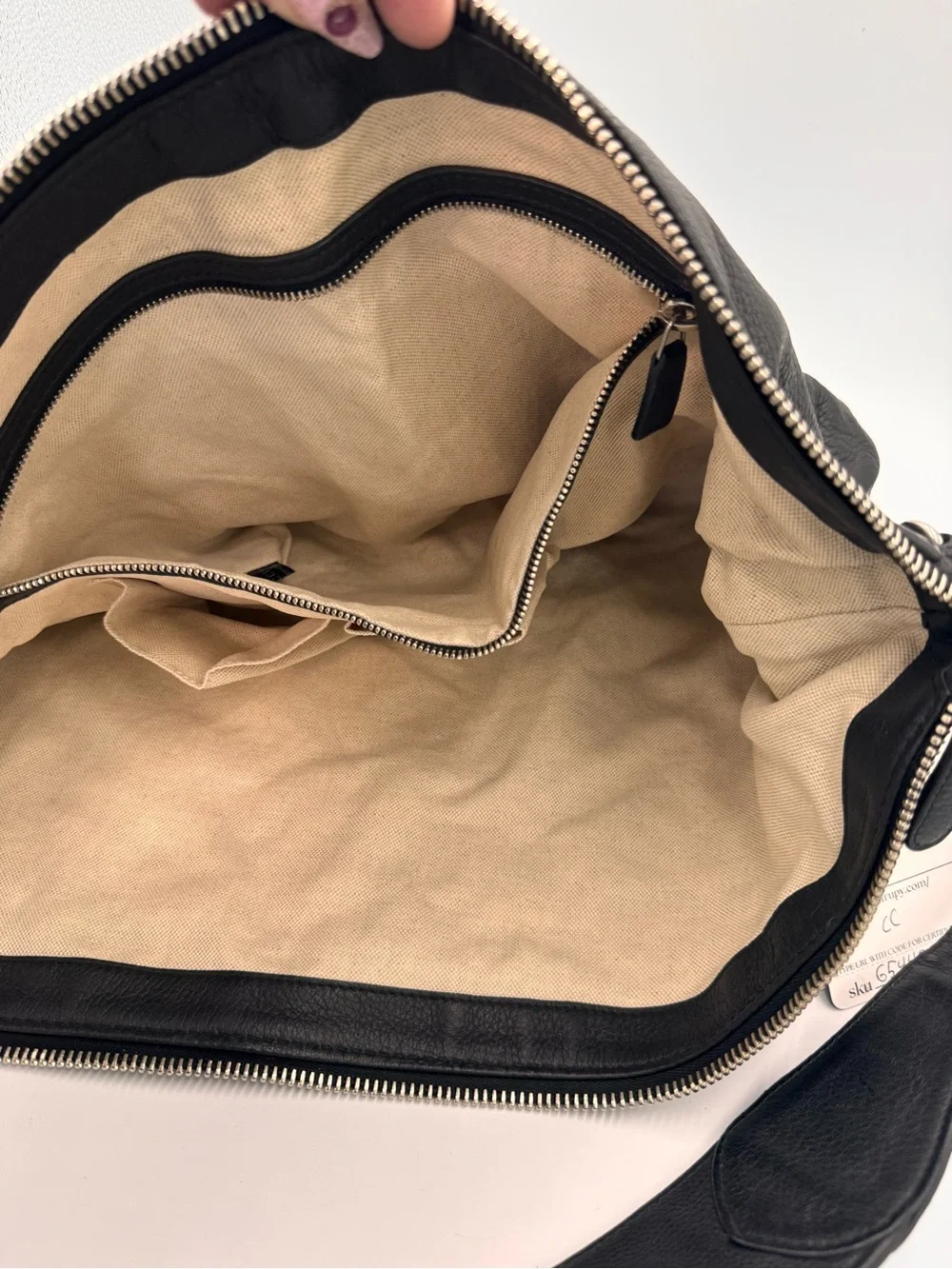 Gucci Black Leather Large Hobo Shoulder Bag Silver Hardware